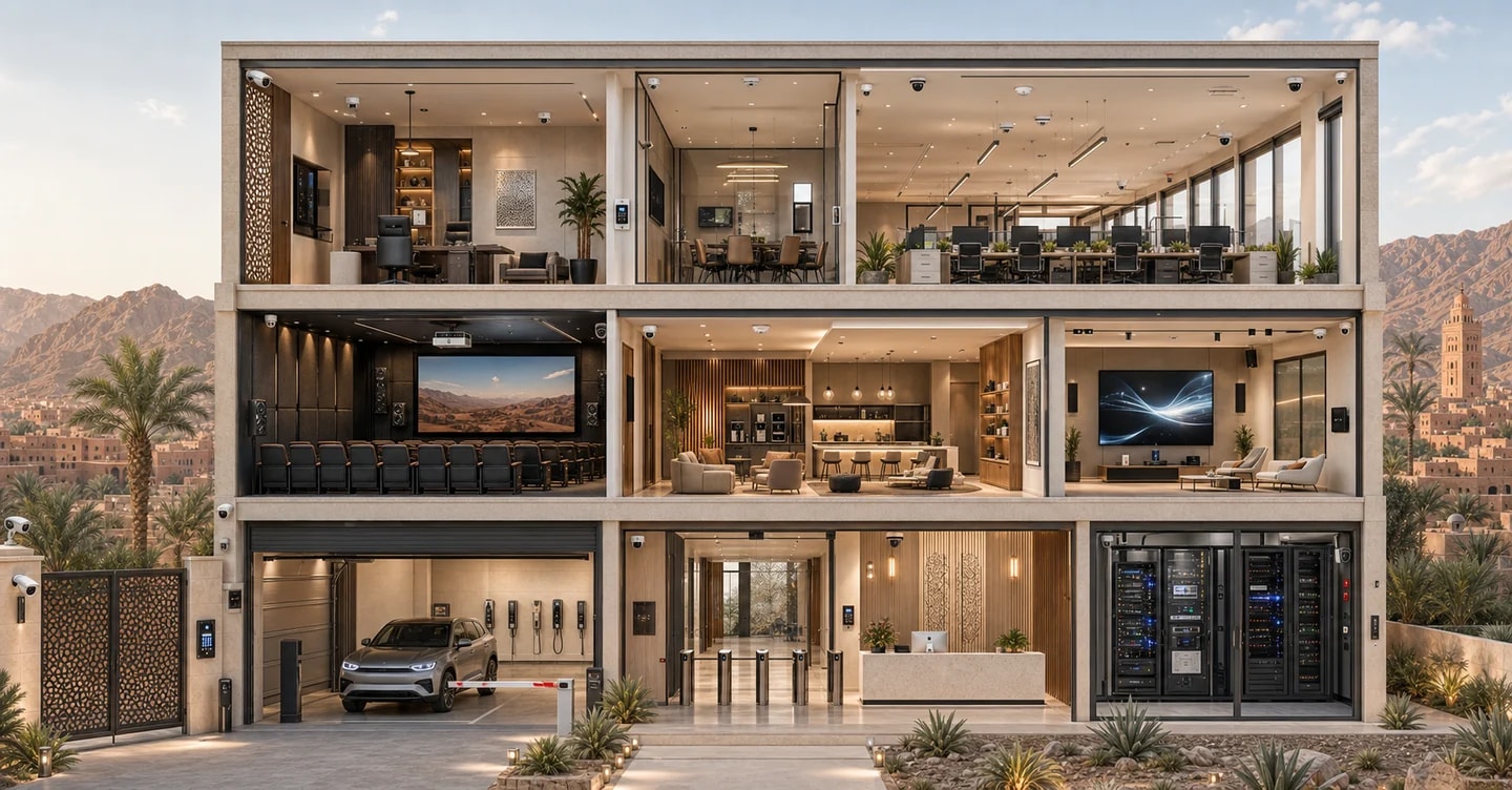 Coupe architecturale d’un siège professionnel connecté