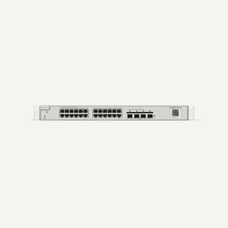 RG-NBS5200-24GT4XS, 24-port Gigabit Layer 3 Non-PoE Switch, 4 SFP+ Uplink - Ruijie Reyee